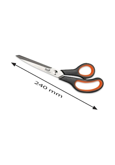 Sarff Easy Grip Kauçuk Plastik Saplı 24cm Ofis Makası