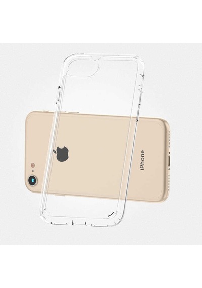 Apple Uyumlu iPhone Se 2020 Kılıf Zore Coss Şeffaf Sert Silikon Kılıf Renksiz