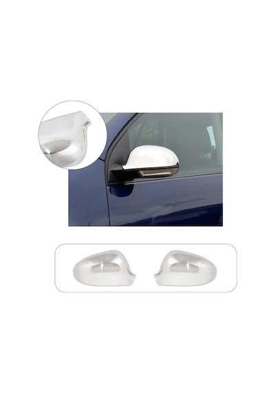 Volkswagen Passat 3b Uyumlu 2004-2005 Krom Ayna Kapağı 2 Parça Paslanmaz Çelik
