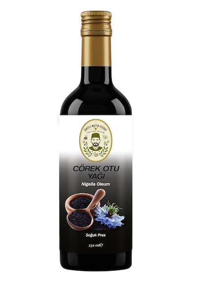 Giritli Metin Efendi %100 Çörek Otu Yağı 250 Ml - Mevsiminde Toplanmış Soğuk Sıkım