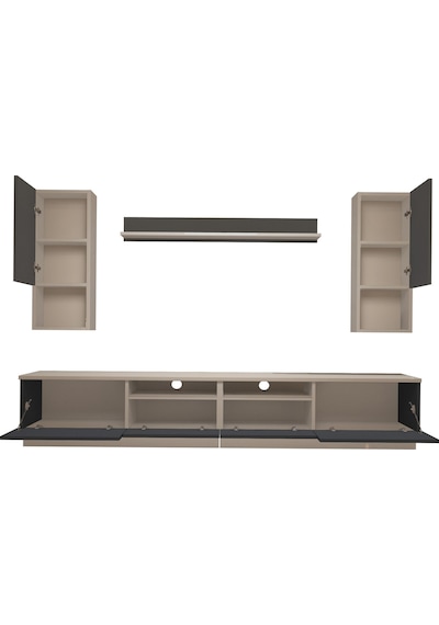 Decoraktiv Trendstyle 5220das Mdf Tv Ünitesi Tv Sehpası Beyaz - Antrasit