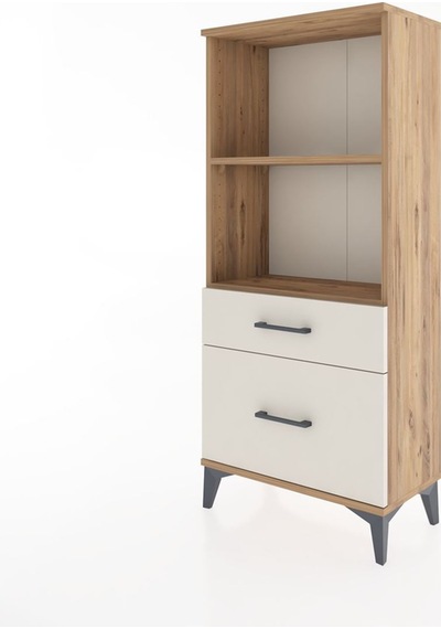 Hyperion Dolap 2 Raflı 2 Çekmeceli 60x44x134 Çam-aytaşı Atlas Çam