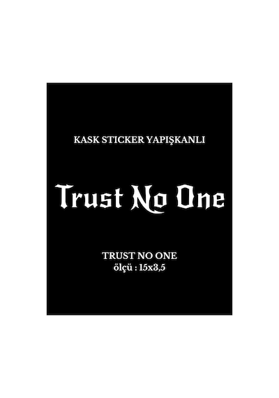 Motor Kask Sticker Trust No One