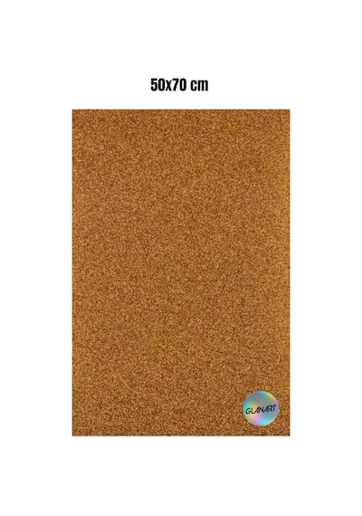50x70 Cm Simli Fon Kartonu 1 Adet - Kahverengi