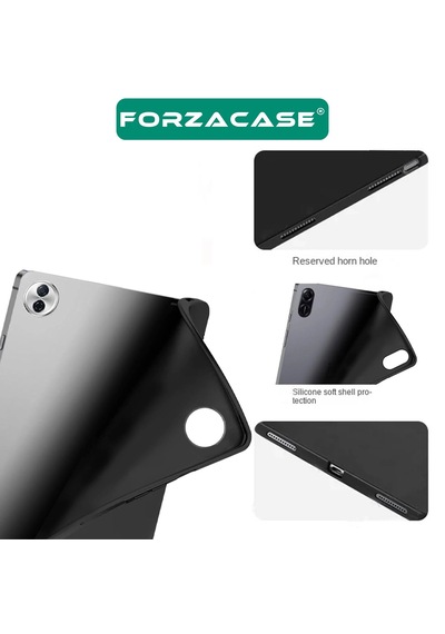 Forzacase Honor Pad 20 / 20 Pro 12.1 inch Tablet ile Uyumlu Silikon Kılıf Siyah - FC155