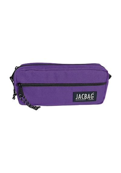 Jacbag Dual Zıp-iki Fermuarlı Kalemkutu - Mor Mor
