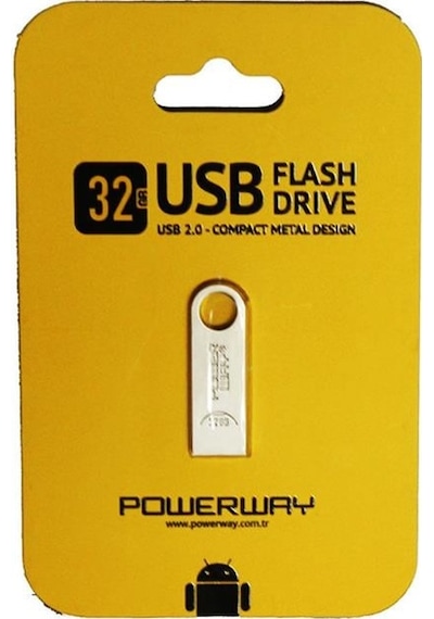 Powerway 32 Gb Metal Tip Usb Flash Bellek