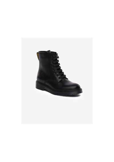 Greyder Kadın Siyah Hakiki Deri Military Bot 5k2db35062 55551 Sıyah