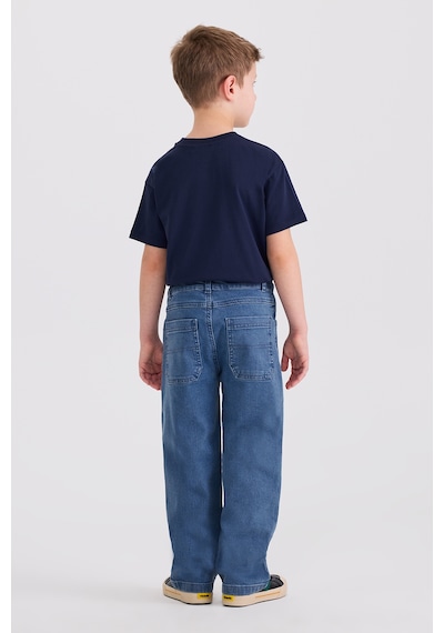 Panço Erkek Çocuk İndigo Pantolon Mavi
