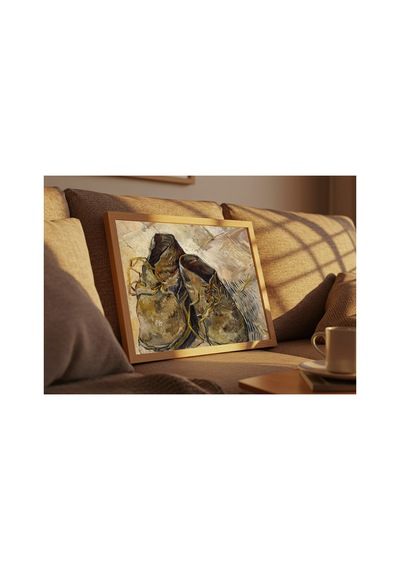 Van Gogh Van Gogh Ayakkabılar Çerçevesiz Poster 21x30 Cm A4 Tablo Van Gogh Post Empresyonizm