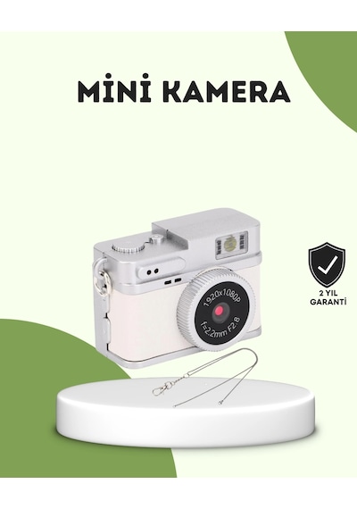 Mey İthalat Mini Hd Dijital Kamera 1080p Kordonlu Taşınabilir Retro Model