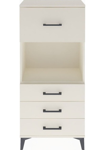 Arges Dolap Tek Raflı 4 Çekmeceli 60x30x134 Aytaşı-aytaşı Aytası