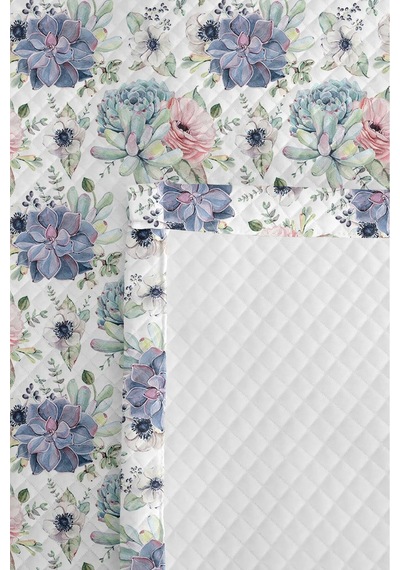 Pastel Çiçekli Botanik Pike Takımı - Mint Pudra Floral Tek Kişilik 160x220 Cm Kapitone Yatak Örtüsü Bulanık Zeytinlik Anısı Pastel Çiçekli Botanik Pike Takımı - Mint Pudra Floral Tek Kişilik 160x220 Cm Kapitone Yatak Örtüsü Bulanık Zeytinlik Anısı