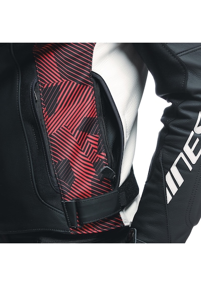 Dainese Avro 5 Deri Montu Beyaz - Kırmızı - Siyah