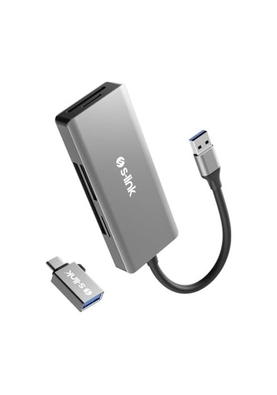 Sl-cr51 Type C Ve Usb3.0 To Cf/sd/m2 Ngff/micro Sd/ms 5 İn 1 Metal Kart Okuyucu