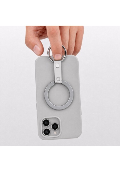 Zore Paris M1 Magnetik Ring Stand Telefon Tutucu Gümüş