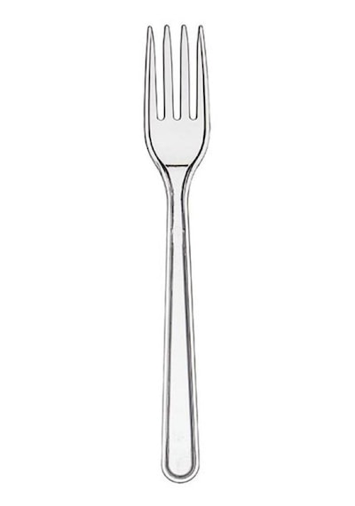 Point Plastik Lüx Şeffaf Çatal - 18 Cm. - 3.2 Gr. - 50 Adetlik 3 Paket Şeffaf