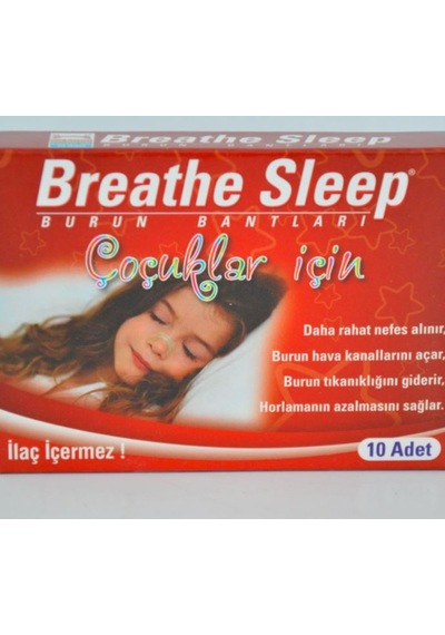 Breathe Sleep Çocuklar İçin Burun Bandı 10'lu