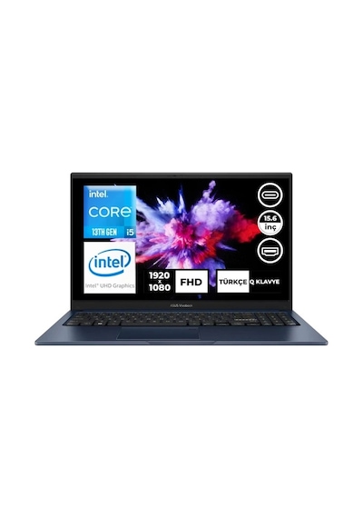 Asus X1504VA X1504VA-W06 i5-1335U 8 GB 512 GB SSD 15.6" W11P FHD Dizüstü Bilgisayar