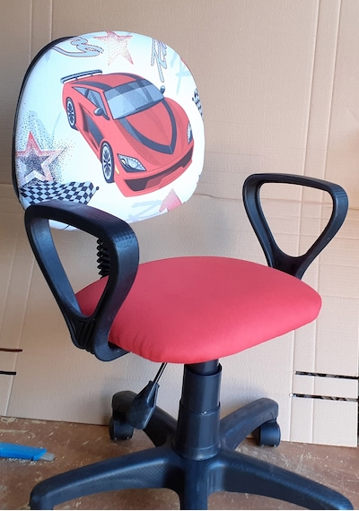 Depolife Depolife Ralli Araba Desenli Ofis Çocuk Ders Çalışma Koltuğu