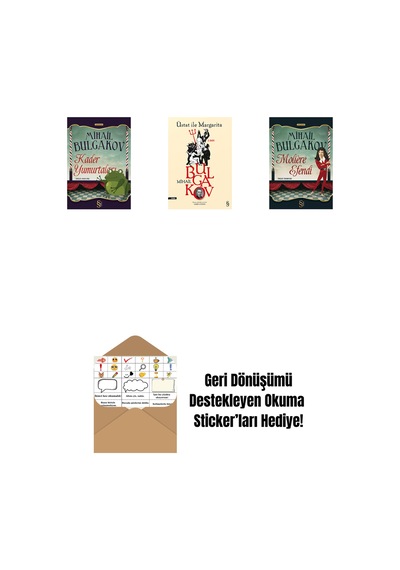 Kader Yumurtaları + Üstat İle Margarita + Moliere Efendi + Okuma Sticker'ları