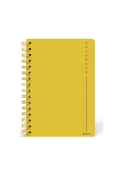 Melimelek Çizgili Defter Sarı Bez Ciltli - Ceyda Düvenci Sarı