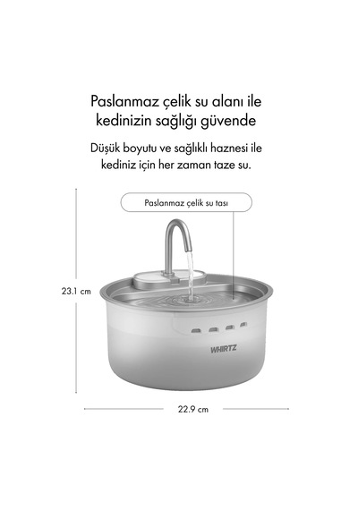 Akıllı Otomatik Kedi Tuvaleti, Mama Kabı Ve Su Pınarı 3'lü Pet Ürünleri Seti