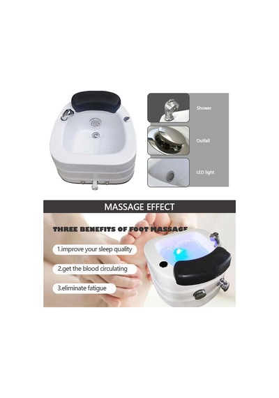 Taşınabilir Pedikür Ayak Spa Küveti, Pedikür Kasesi, Ayak Banyosu, Ayak Jakuzisi, Pedikür Spa Küveti, Akrilik Pedikür Sandalyesi, Şampuan Lavabosu, Lavabo, Spa Ayak Duşu, Çamaşırhane