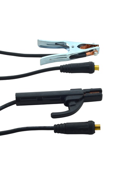 Kaynak Pensesi Elektrot Tutucu Ve Kaynak Şase Pensesi Kaynak Makinesi Kablo Seti Kalın Uç 3 Metre
