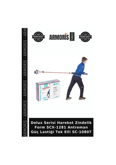 Delux Serisi Hareket Zindelik Form Scx-1281 Antreman Güç Lastiği Tek Elli Sc-10807 Çok Renkli