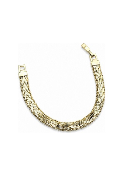 Geniş Kesim Hasır Model Xuping Bileklik - Gold