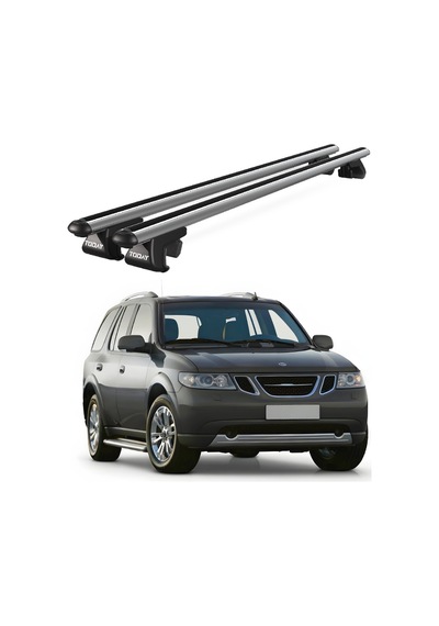 Venüs Saab 9 7x 2004-2009 Uyumlu Gri Ara Atkı Port Bagaj Tavan Barı