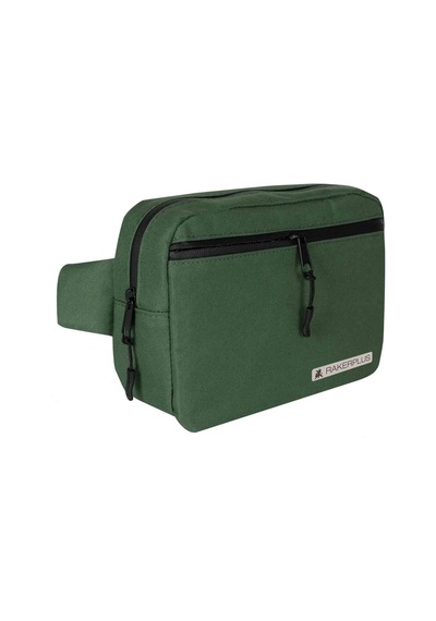 Rakerplus Yeşil Unisex Minimal 21x15x5 Cm Bel Ve Göğüs Çantası Natural