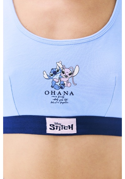 Penti Stitch Removable Padded Açık Mavi Üst - Stitch Koleksiyonu Be79