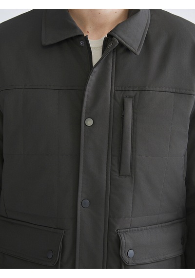 Lcwaıkıkı Classic Haki Regular Fit Uzun Kollu Erkek Gömlek Ceket