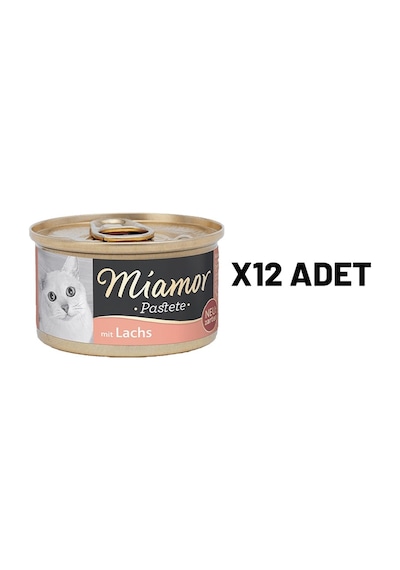 Miamor Pastete Somonlu Yetişkin Kedi Maması 12 x 85 G