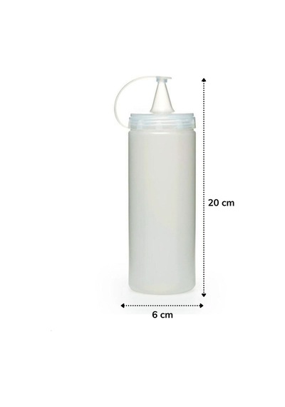 Şeffaf Kapaklı Sızdırmaz Yağlık Sosluk Şişesi Plastik Yağdanlık 400 Ml. Ap-9028 784 Çok Renkli Diğer