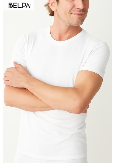 Belpa Ersa İç Giyim Modal Erkek Sıfır Yaka T-shirt 3'lü Beyaz