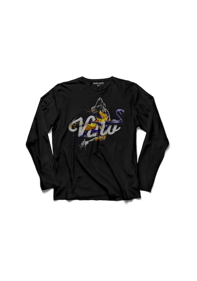 Kobe Bryant Black Mamba Logo Nba Basketball Uzun Kollu Tişört (512970102)