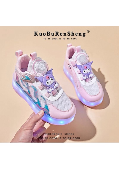 Kız Çocuk Spor Ayakkabı Şarj Edilebilir Farklı Modlarda Led Işıklı Kapanabilir Tekerlekli Çok Renkli Kız Çocuk Spor Ayakkabı Şarj Edilebilir Farklı Modlarda Led Işıklı Kapanabilir Tekerlekli Çok Renkli