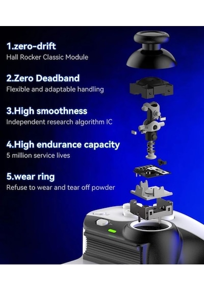 D9 Telefon Tablet Gamepad Bluetooth Kontroller 5.2 Kablosuz Android Apple iOS Uyumlu Ps4 Switch Pc