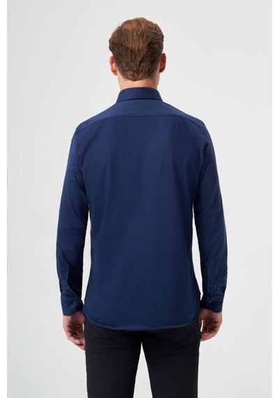 Bisse Erkek Regular Fit Uzun Kollu Spor Gömlek Laci Gm23k231008 D39 Lacivert