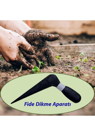 4 Adet Fide Fidan Dikme Aparatı Dökme Plastik Sivriç Toprak Delme Ekim Aleti 18 Cm
