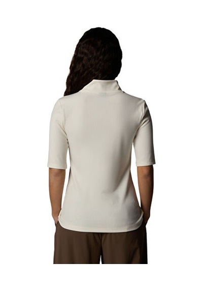 The North Face W S/s Mock Neck Slim Tee Kadın Outdoor Tişörtü Nf0a89c3qlı1 Beyaz Beyaz