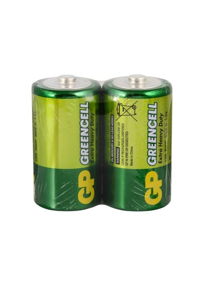 Gp 13g R20 Greencell Kalın Pil 2li Shrink