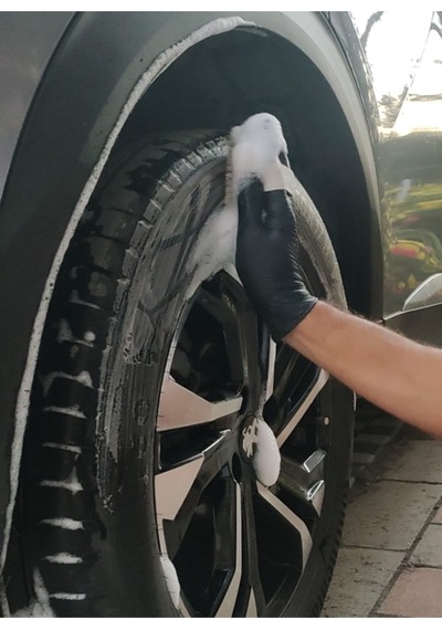Jant Lastik Davlumbaz Ve Detay Temizlik Fırçası, Büyük Boy, 40 Cm