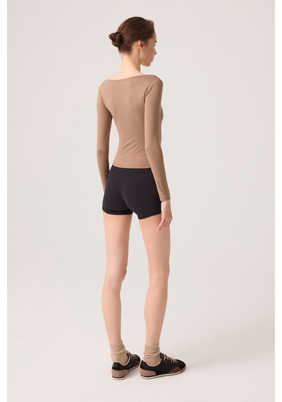 Los Ojos X Ece Mocha Melanj Uzun Kollu U Yaka Spor Bluz Scoop Neck Top Mocha Melanj Mocha Melanj Los Ojos X Ece Mocha Melanj Uzun Kollu U Yaka Spor Bluz Scoop Neck Top Mocha Melanj Mocha Melanj