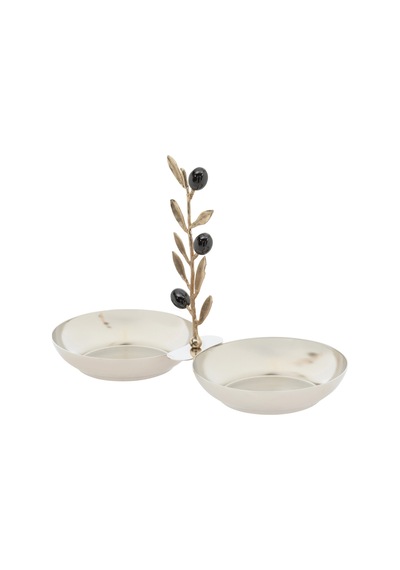 Mudo Home Olıve İkili Dekoratif Sunumluk 25x112x18 Cm
