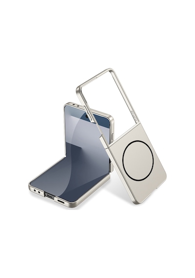 Galaxy Uyumlu Z Flip 7 Kılıf Wireless Şarj Özellikli Pazarplus Kıpta M-safe Kılıf Lila