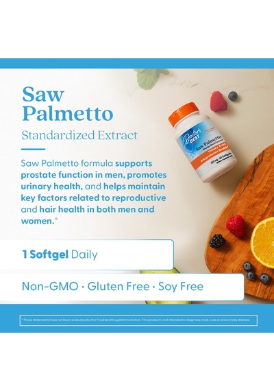 Doctor's Best Saw Palmetto e Health Standardized Extract 320 Mg 60 Softgels Aromasız